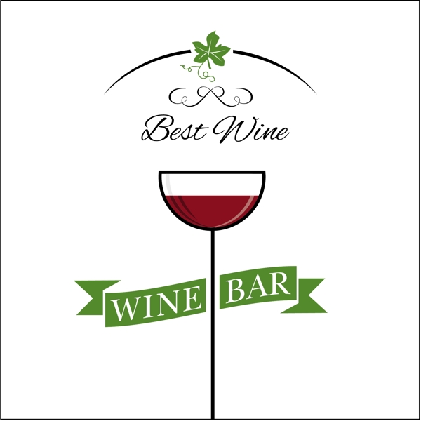 葡萄酒创意logo图片