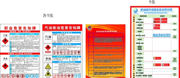 加油站告知牌及警示牌