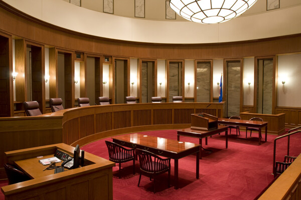 欧洲标准法庭内景设计图片
