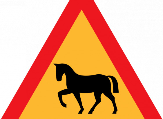 道路交通标志马矢量