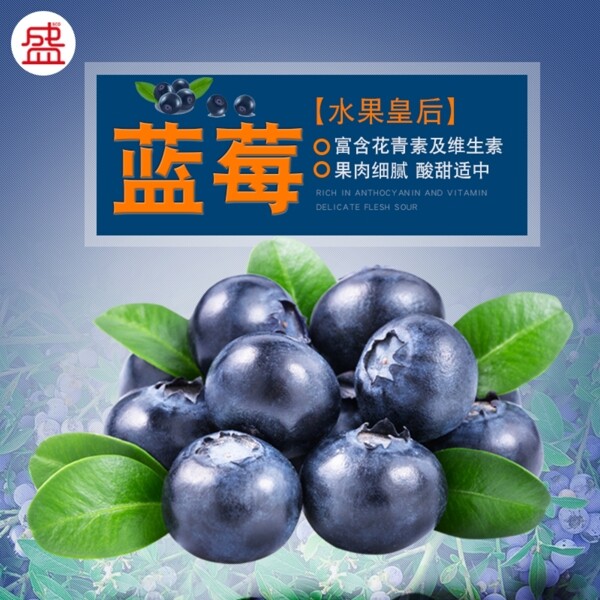 蓝莓鲜果主图