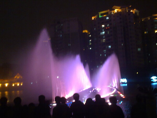 阳江鸳鸯湖音乐喷泉