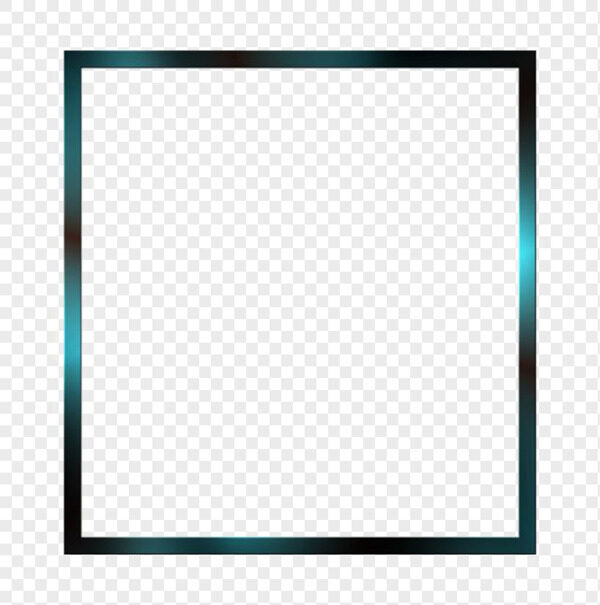 炫彩渐变绿色光照感简约方形边框