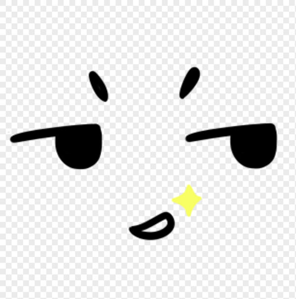 手绘卡通表情包邪念歪嘴坏笑