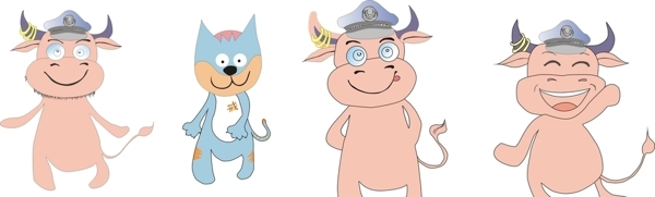 动画小猫小牛警察小猫小牛