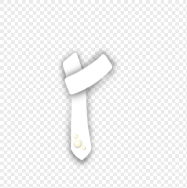 手绘白色领带围巾美女脖子装饰物