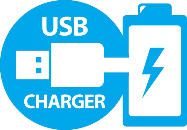 USB充电图标
