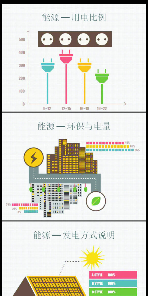 9页扁平化图表