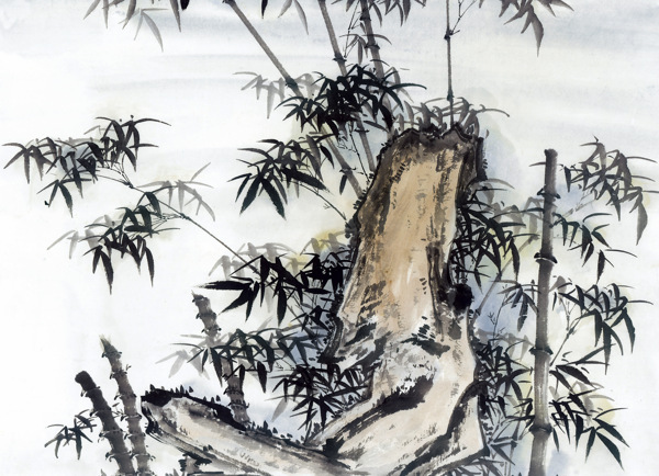 竹石国画0017