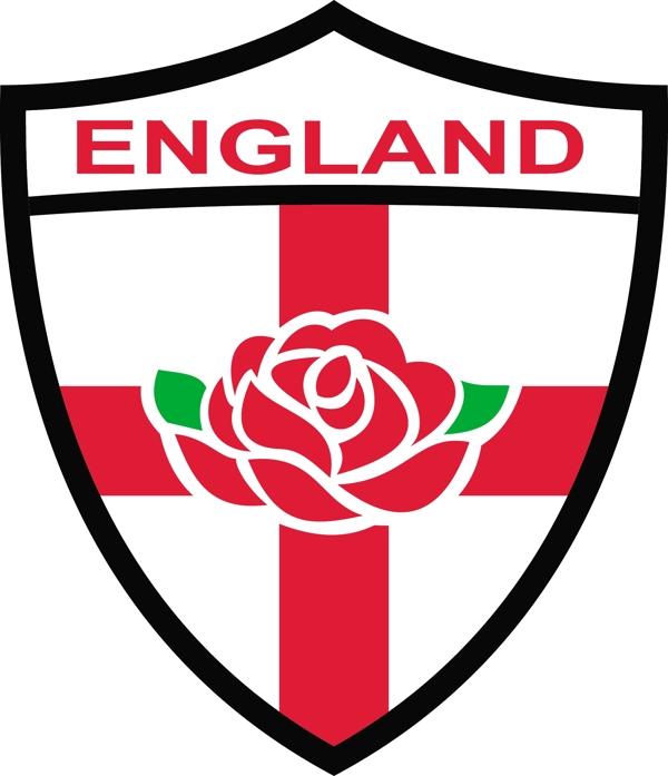 英格兰玫瑰盾牌英式橄榄球