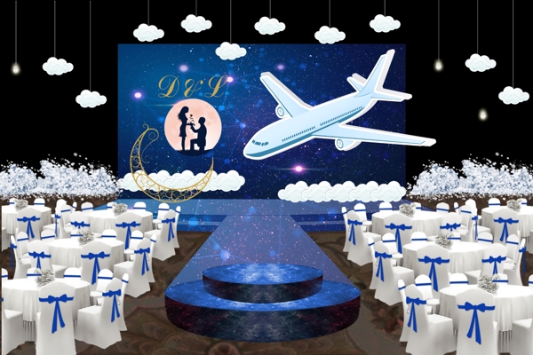 飞机主题婚礼