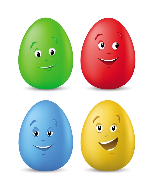 有趣的彩色复活节彩蛋