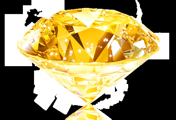 金钻石免抠图黄金水晶钻石