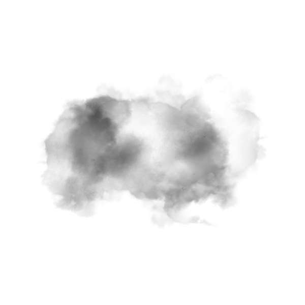 中国风水墨云朵效果元素