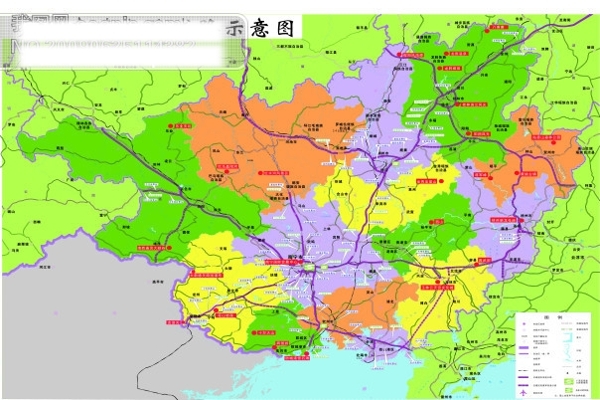 广西高速公路矢量地图