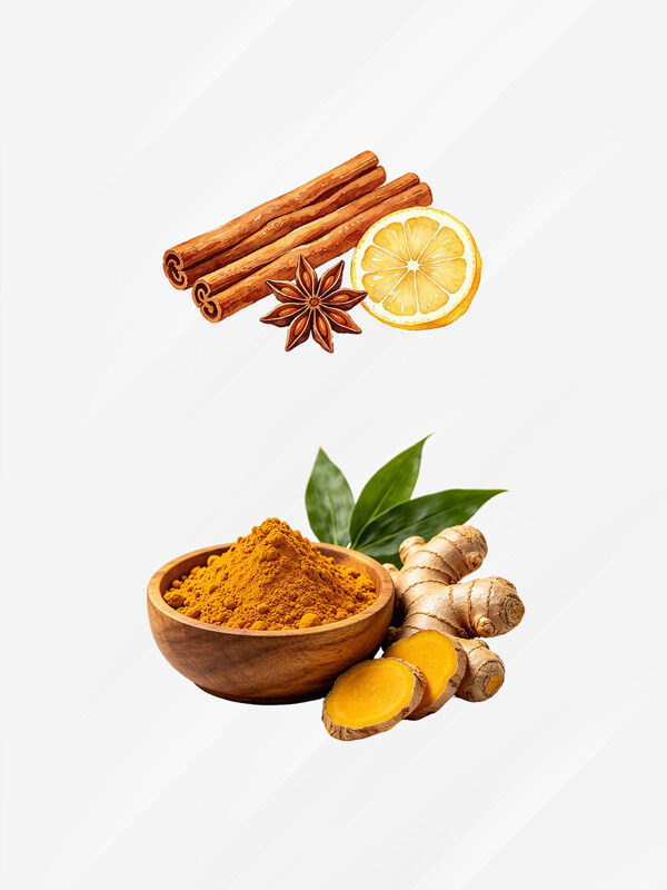 厨房香料食材水彩插画