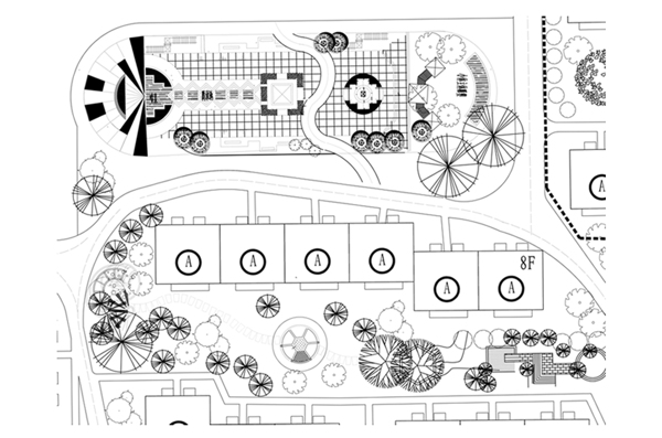 小区CAD平面规划方案
