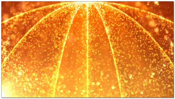 金光灿灿拱形粒子视频素材