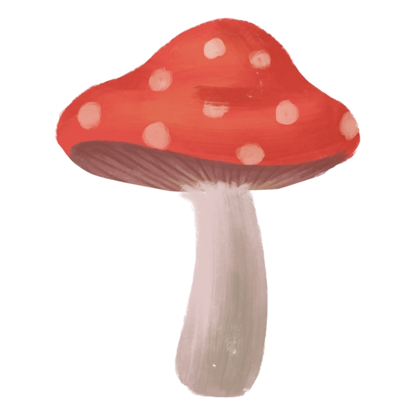 新鲜蔬菜食材蘑菇插画元素